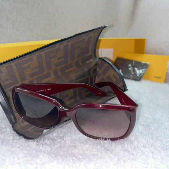 Fendi FS5197 Sunglasses Color Tobacco (Red) 100% Authentic